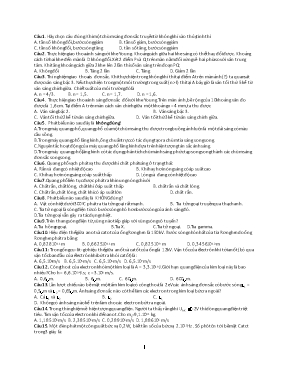 48 câu hỏi trắc nghiệm Vật lí lớp 12